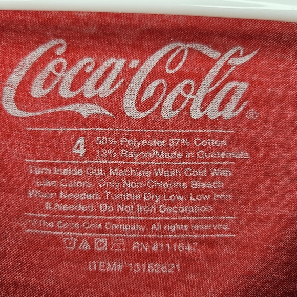 Torrid Coca-Cola Red Triblend Crew Tee Sz 4X - Picture 5 of 7